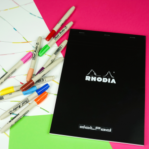 Bloc Rhodia dotPad A4 lettering
