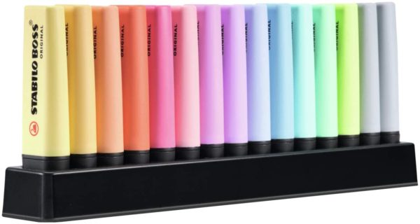Expositor 30 marcador stabilo boss pastel color surtido - Papelería Sambra