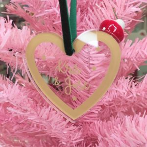 Adorno de Navidad - Corazón de metacrilato