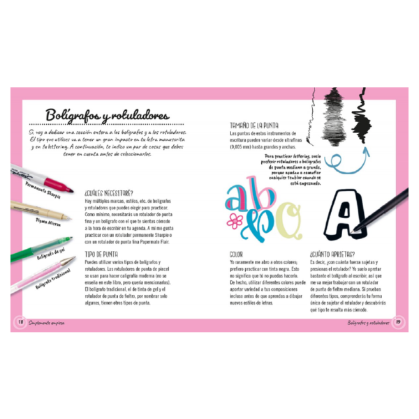 Manual de lettering para niños y niñas - Proyecto Komorebi