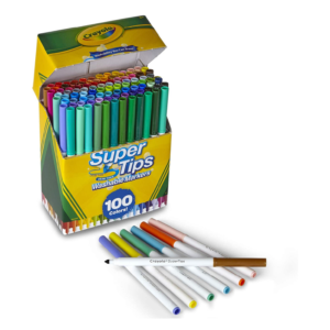 Crayola Supertips 100 - Rotuladores lavables