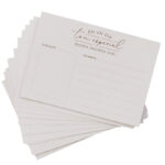 Caja con 100 tarjetas para dedicatorias de boda 2