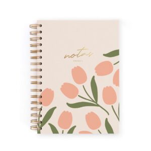 Cuaderno charuca A5 punteado - Tulipanes