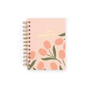 Cuaderno charuca mini punteado - Tulipanes pink