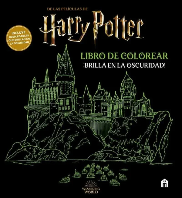 Harry Potter - Libro para colorear brilla en la oscuridad