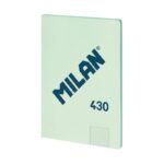 Cuaderno A4 milan encolado – verde cuadros (2)
