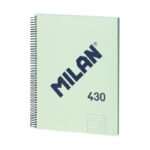 Cuaderno A4 milan – verde líneas (2)