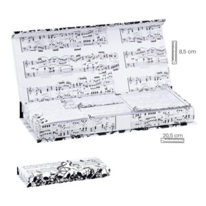 Caja tacos de notas adhesivas - música