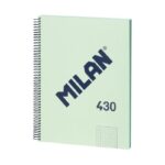 cuaderno milan a4 verde cuadros (2)