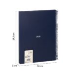 Cuaderno A4 milan espiral – azul liso (1)