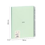 Cuaderno A4 milan espiral – verde liso (2)