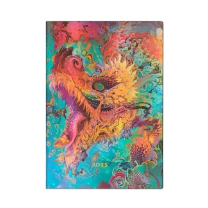 Agenda 2025 Paperblanks DRAGÓN CROMÁTICO - Tamaño Midi