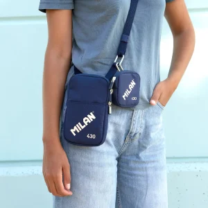 Bolso bandolera goma MILAN 430 since 1918 azul