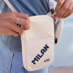 Bolso bandolera goma MILAN 430 since 1918 blanco