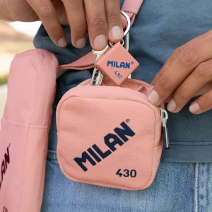 Monedero pequeño goma MILAN 430 since 1918 rosa