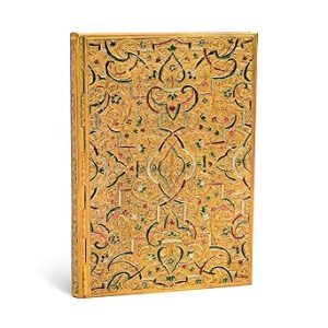 Libreta de Paperblanks Incrustaciones de Oro. Tamaño Midi