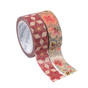 Pack washi Hishi/Filigrana Floral Marfil - Paperblanks