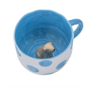 Taza de Cerámica con Perro Escondido Sass & Belle - 350ml