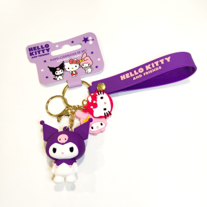 Llavero Hello Kitty and Friends - Kuromi Morado