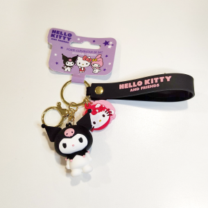 Llavero Hello Kitty and Friends - Kuromi Negro